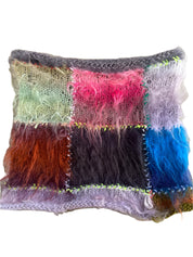 Fuzzy Patchwork Skirt (XS-XL)