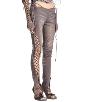 Lace Up Slim Fit Stirrup Pants (XS-XL)