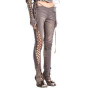 Lace Up Slim Fit Stirrup Pants (XS-XL)