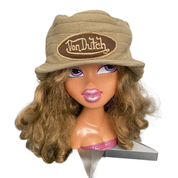 Von Dutch Tan Knit Brim Cap
