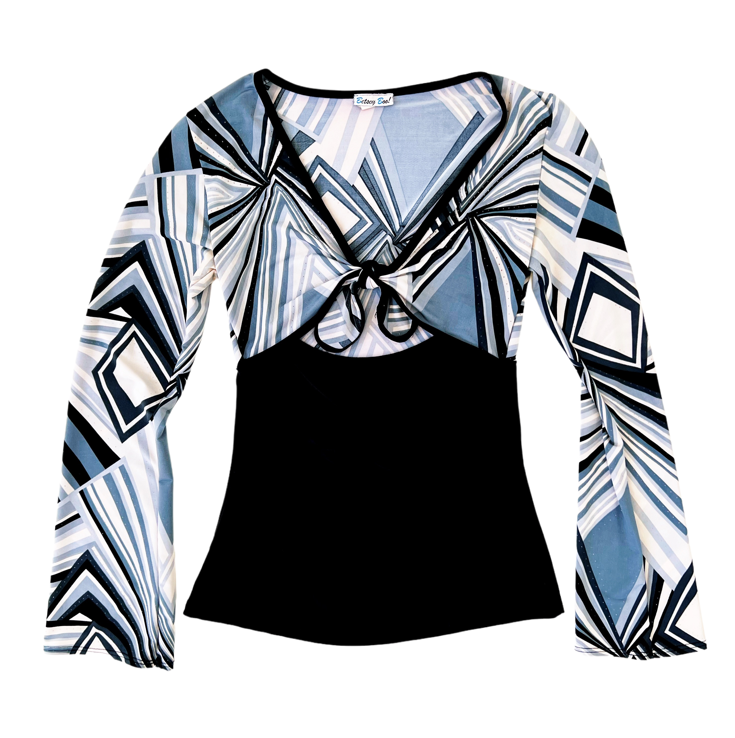 Funky Vintage Tie Front Top (M)