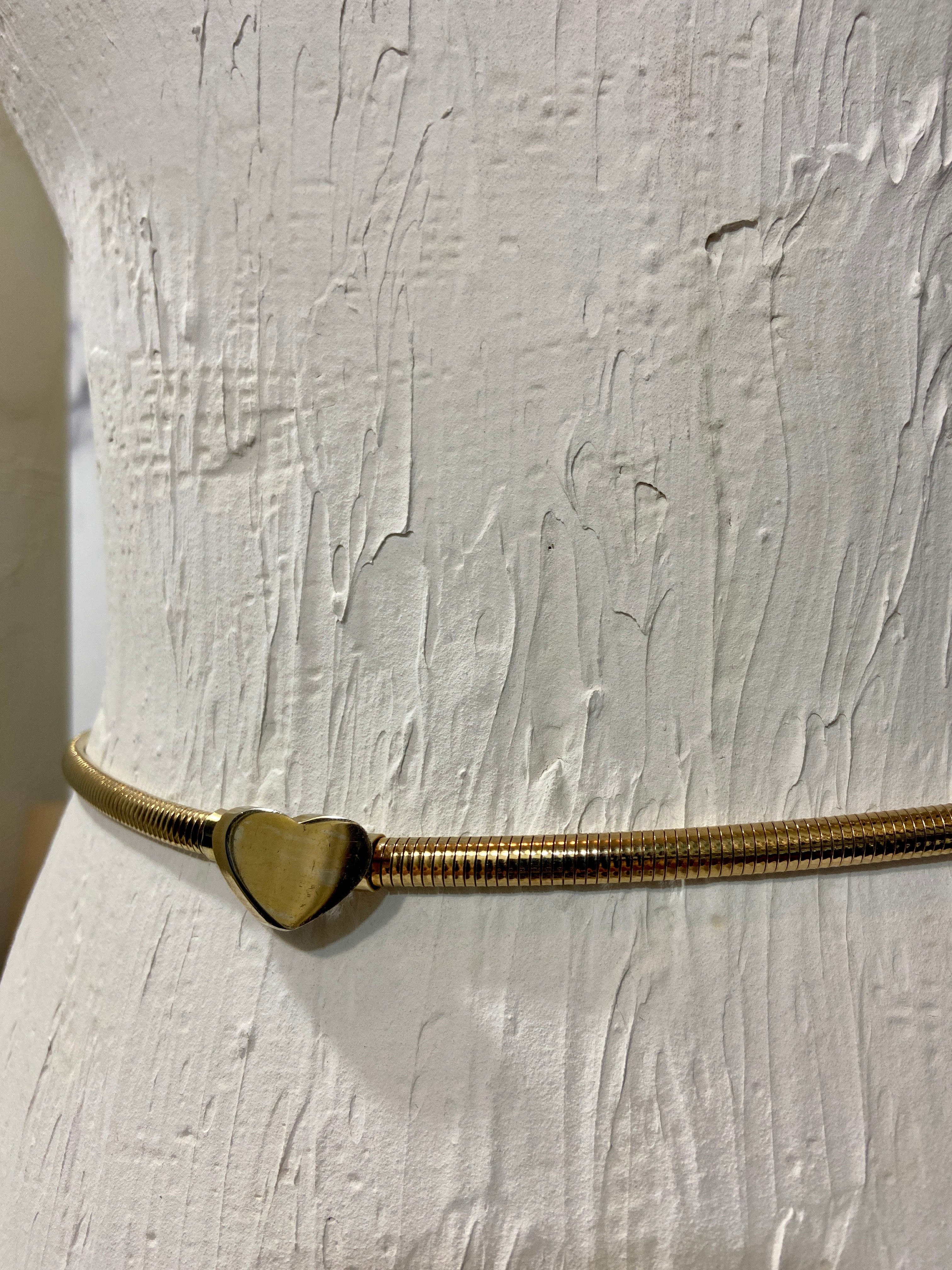 Vintage stretch Expansion heart belt