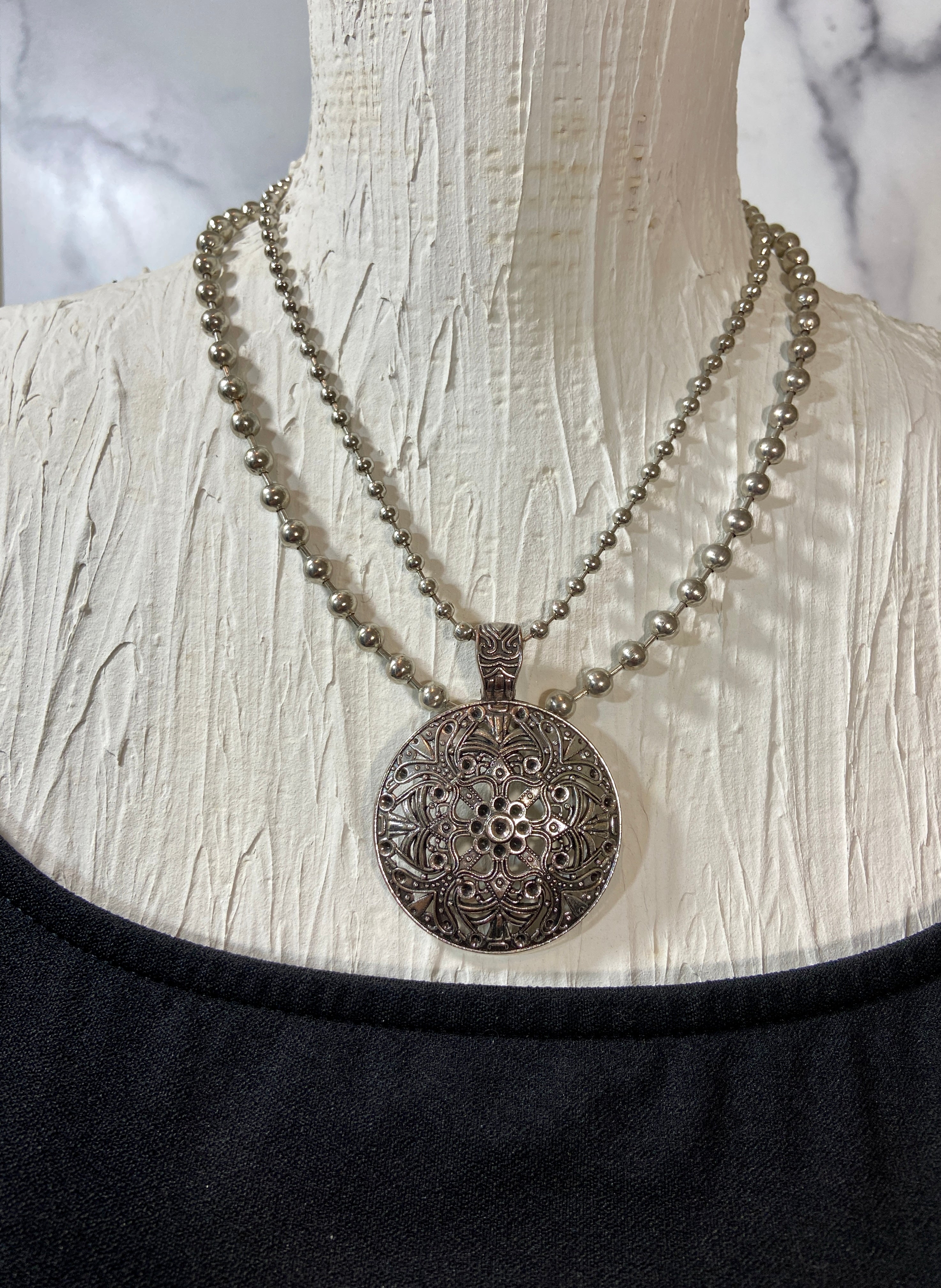 Silver circle in layers