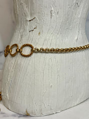 Vintage heavy gold link chain belt