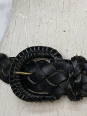 Zele hand braided woven leather belt