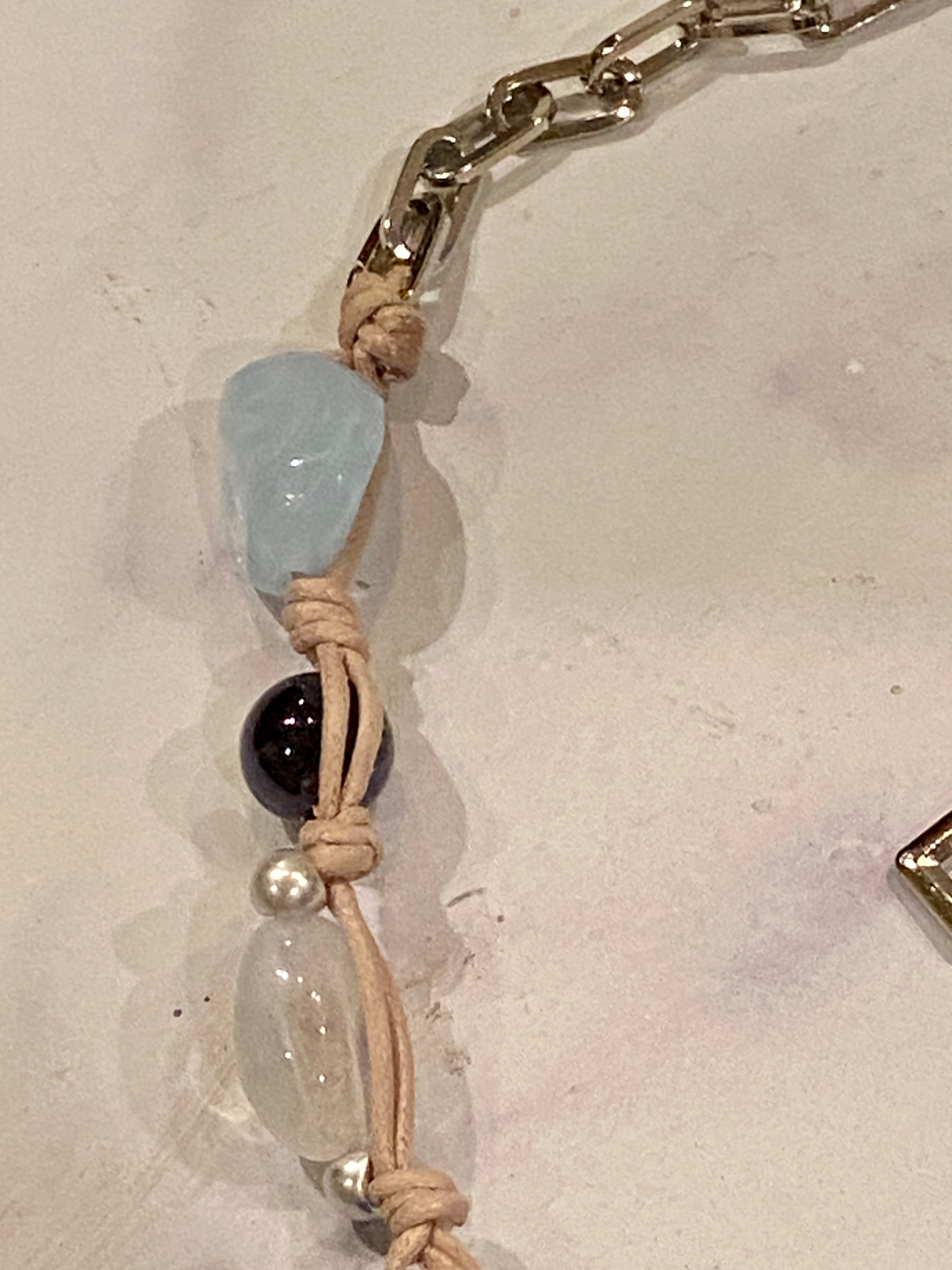Big beads and chain waist belt