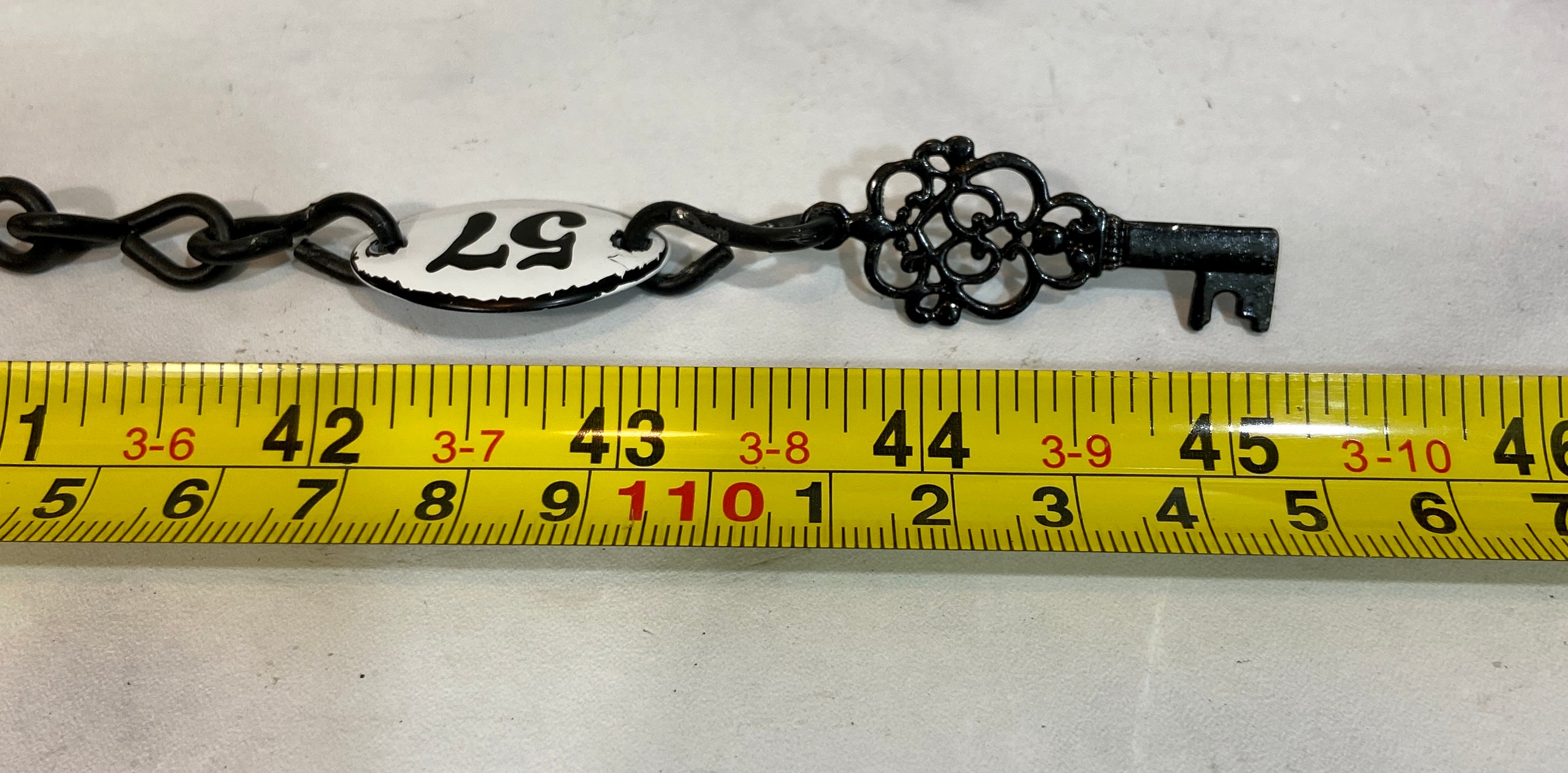 Metal numbers belt or choker