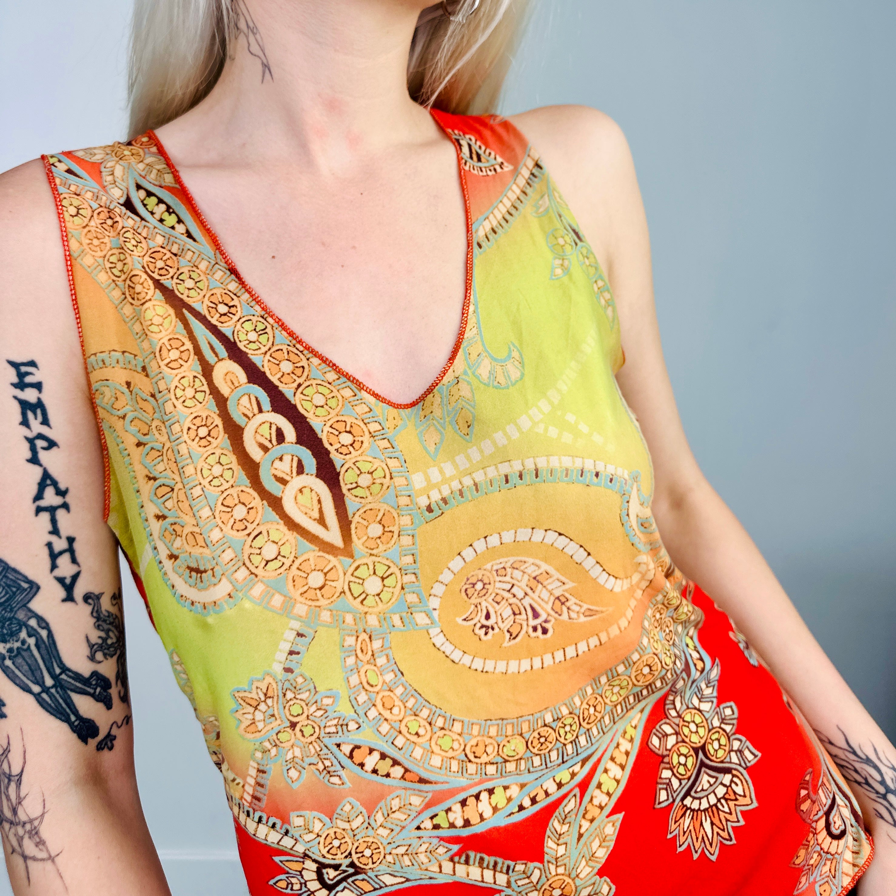 Early 2000s Paisley Tank Top (M)