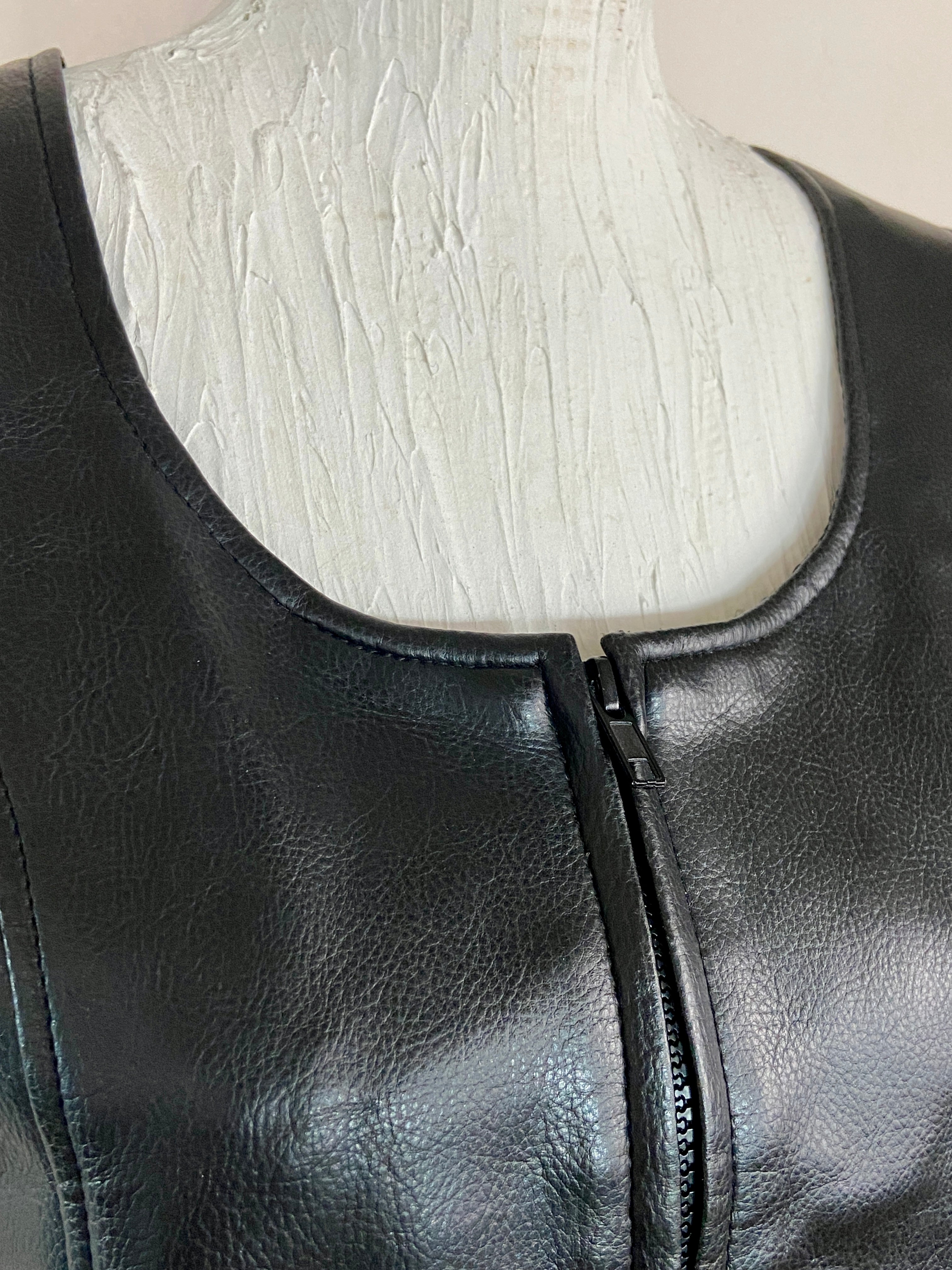 B.B.Dakota black leather vest