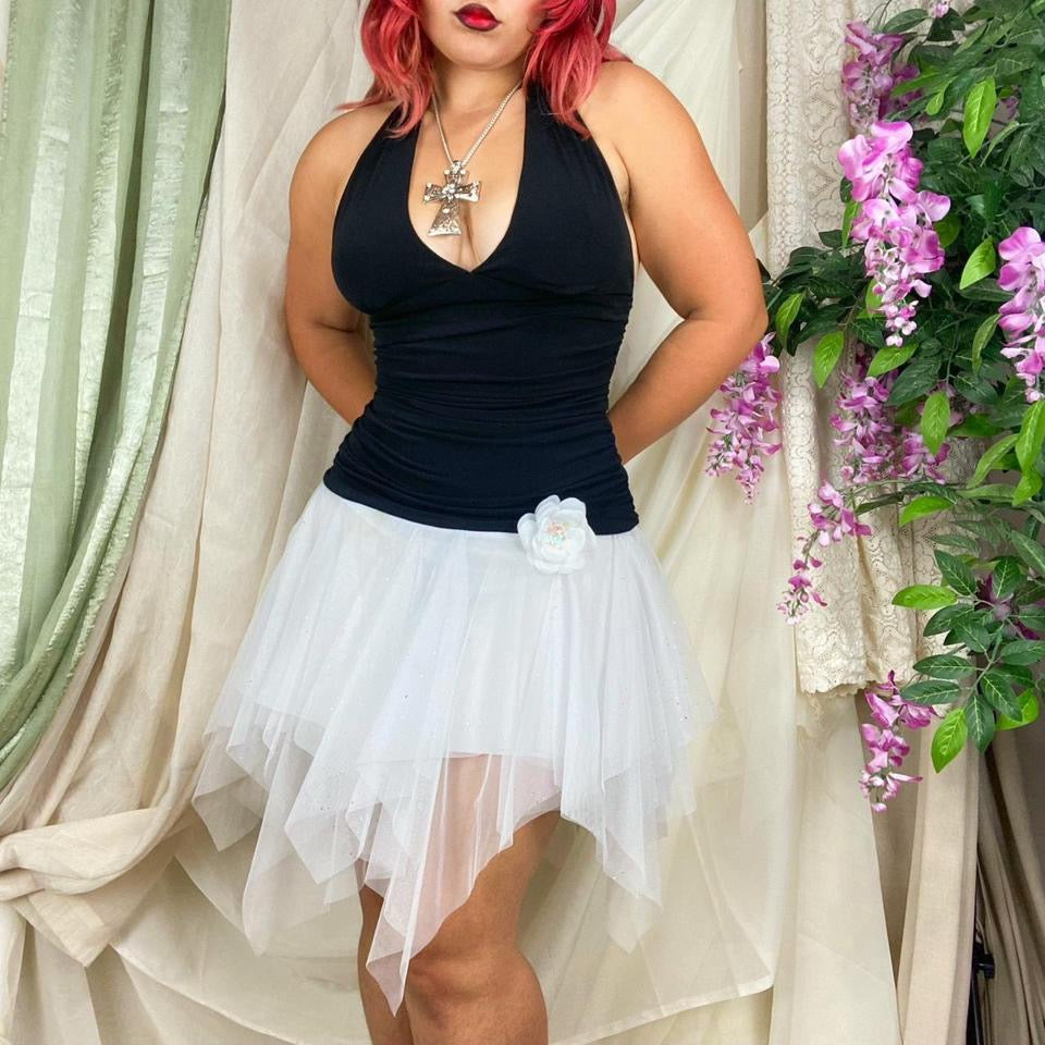 Y2K Coquette Rosette Dress 💃 (XS/S)