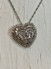 Crystal heart shaped necklace