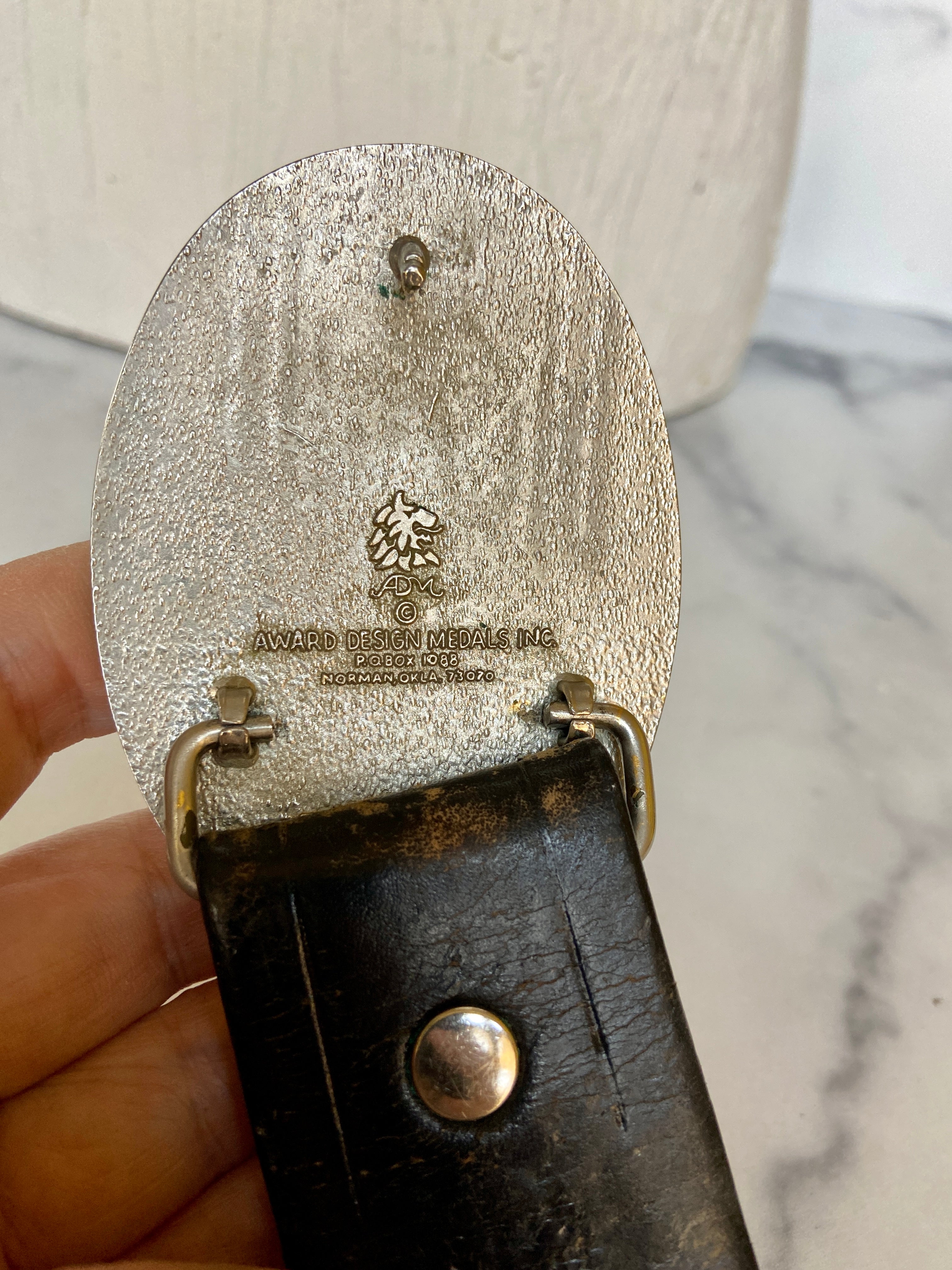 Oklahoma tooled belt