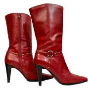 Motor Blaze red leather boots