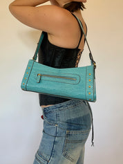 Y2K Aqua Shoulder Bag