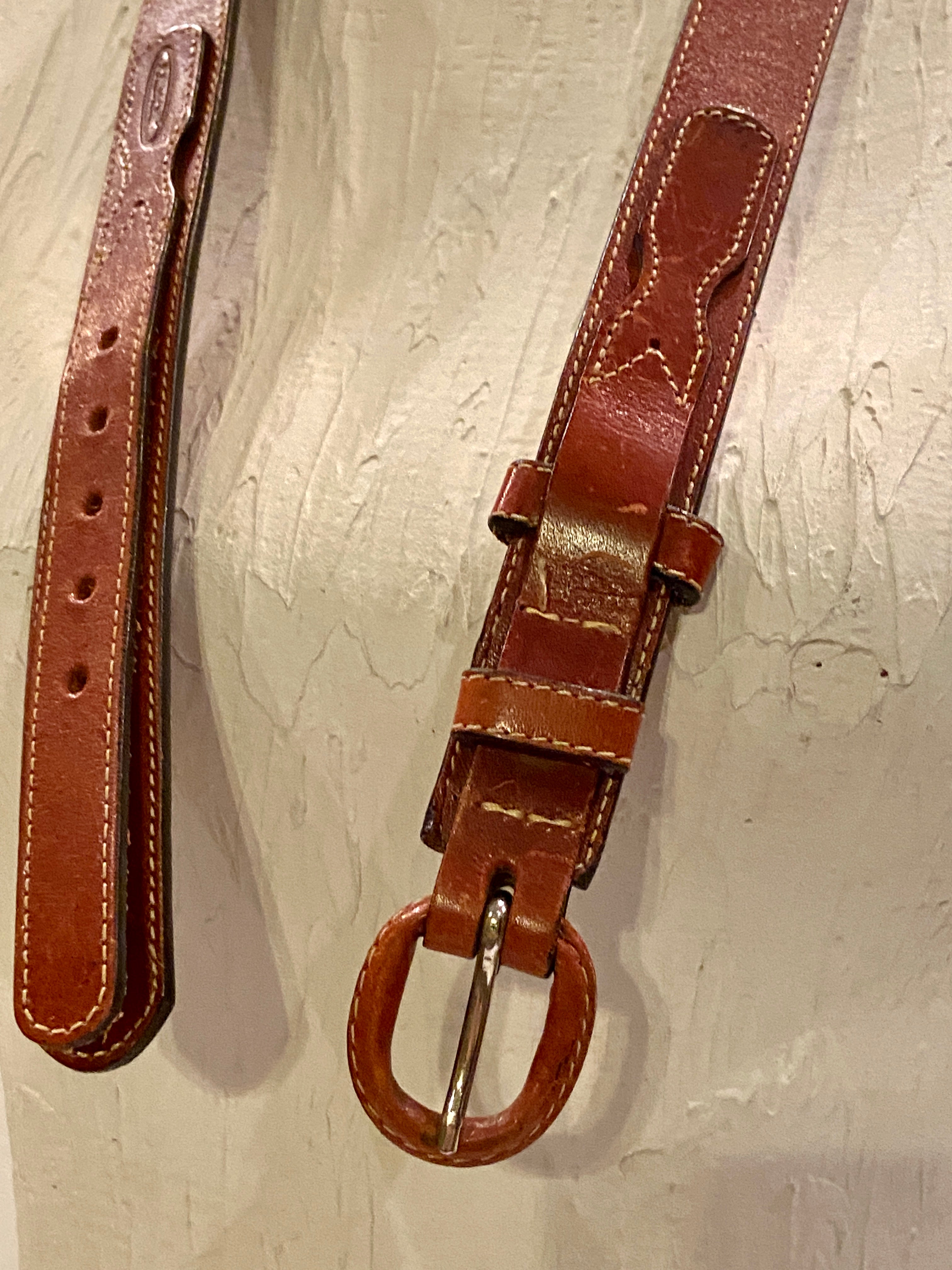 Vintage jordache leather belt