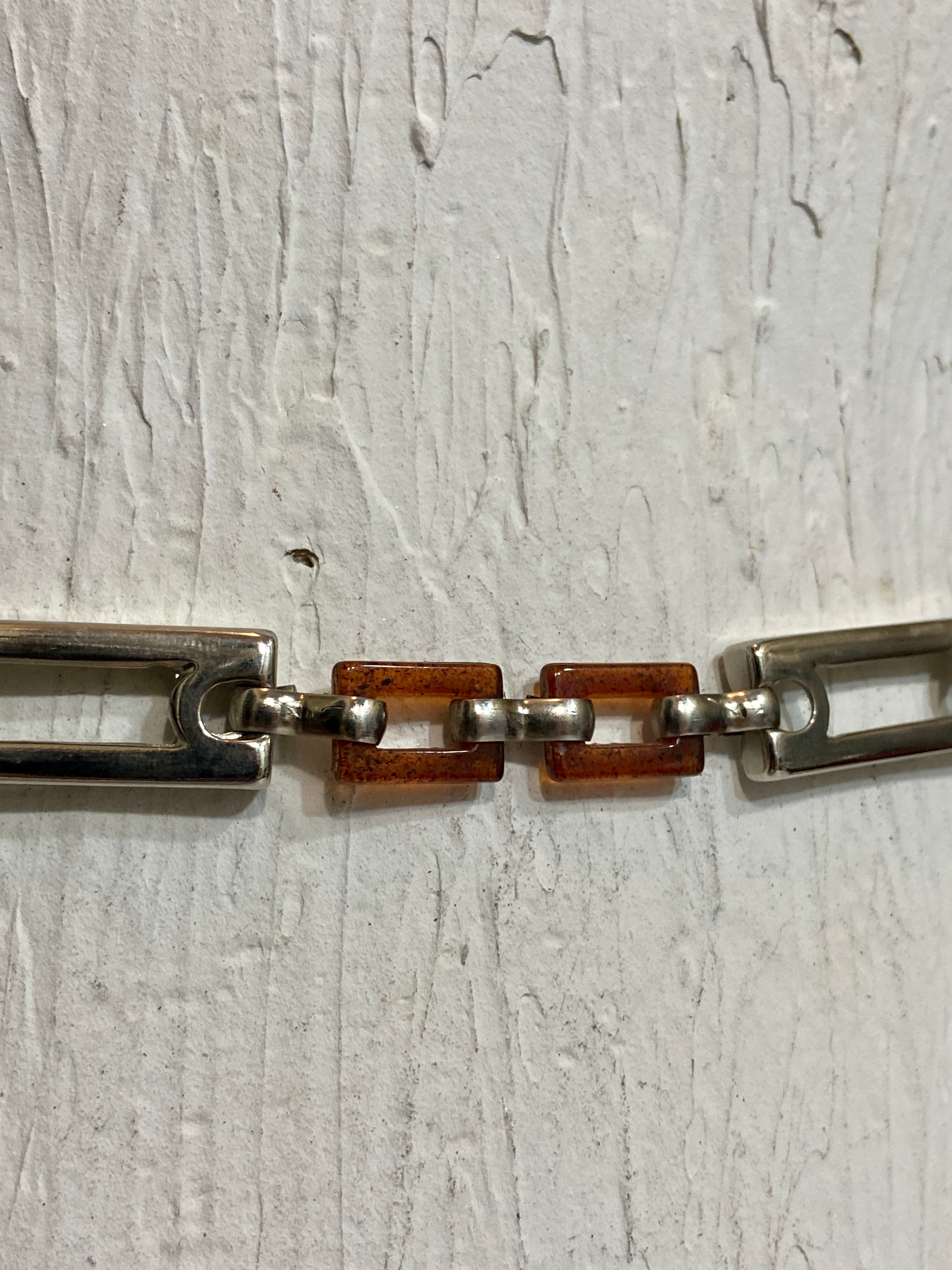 80s-90s Slim lined chain belt
