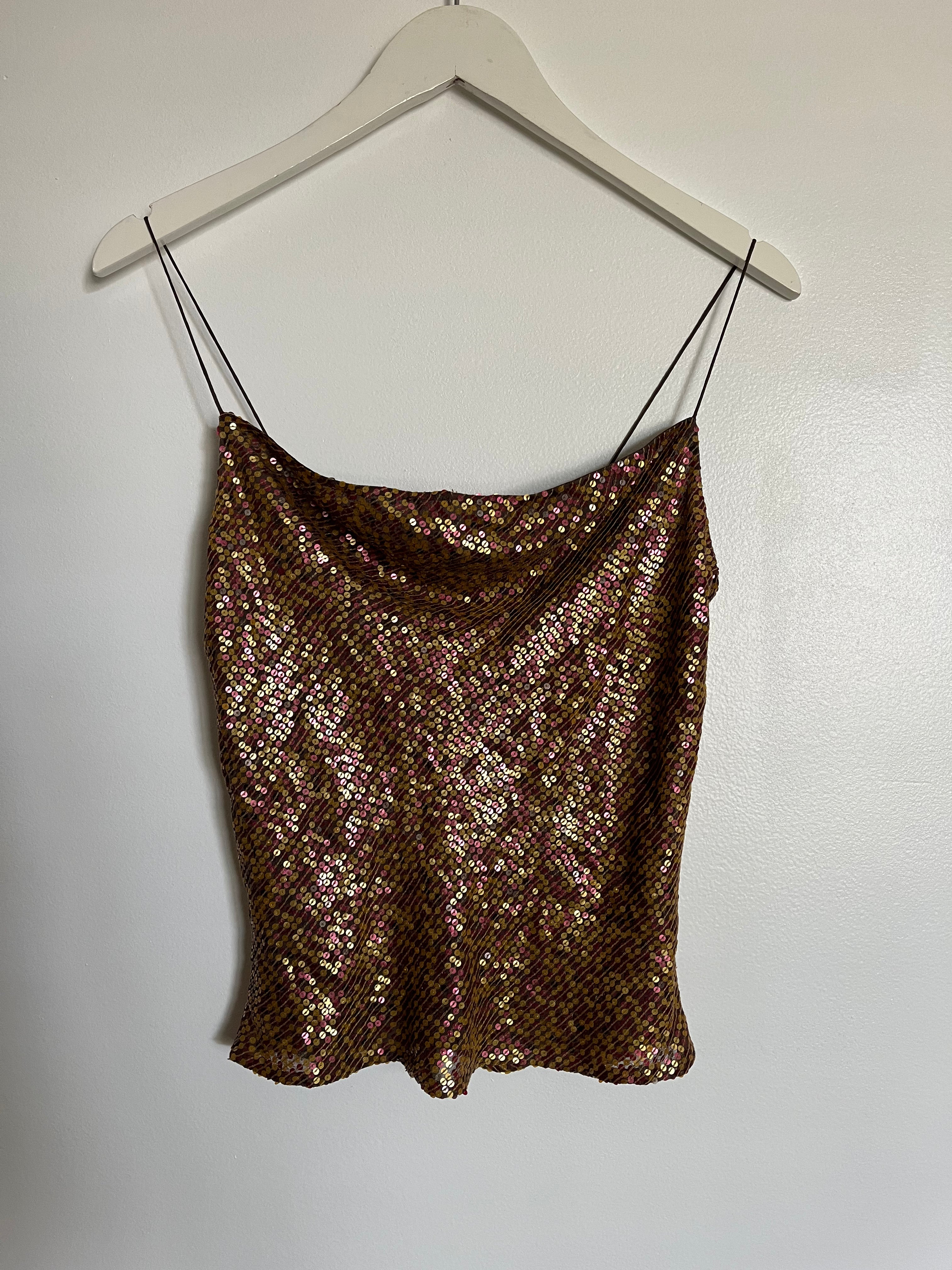 00’s Sunset Silk tank - medium