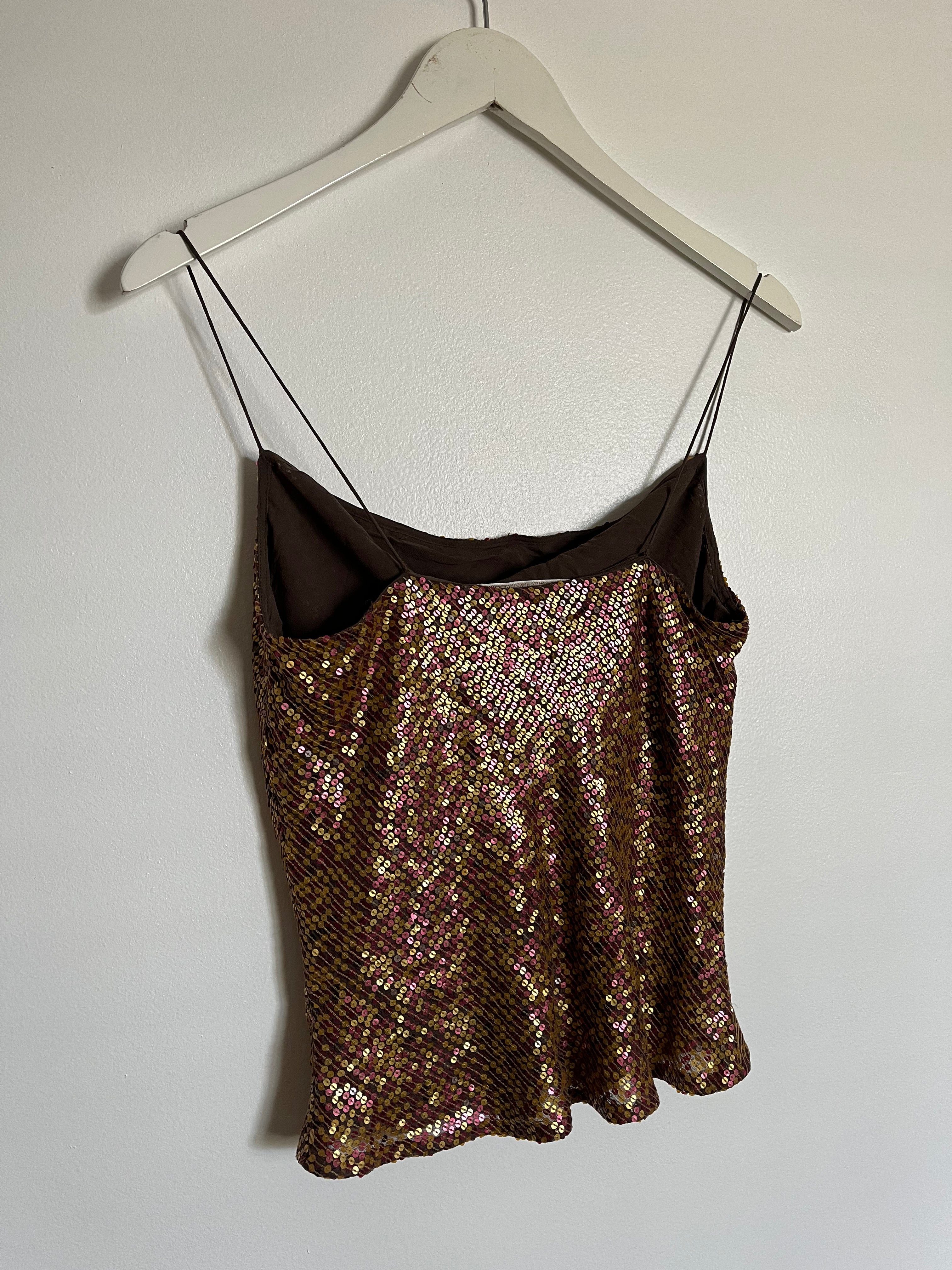 00’s Sunset Silk tank - medium