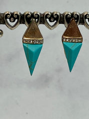 Gold and Turquoise Earrings