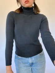 Vintage Silk Knit Turtleneck - Small