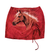 Cinchable Horse Mini Skirt (S)