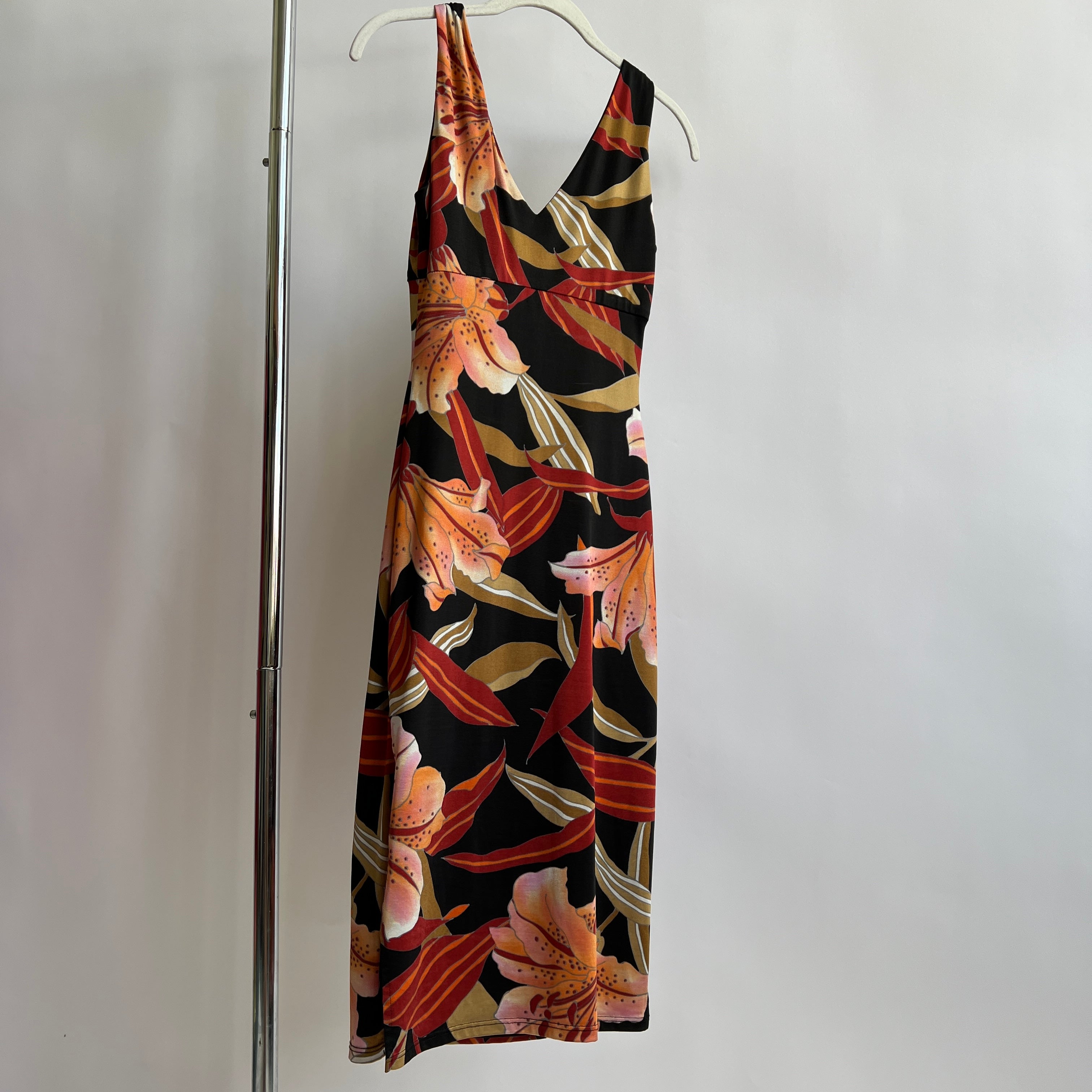 Vintage 90s Guess floral bodycon dress - S/M