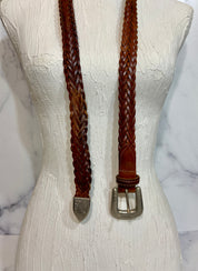 Vintage Bally braided leather belt