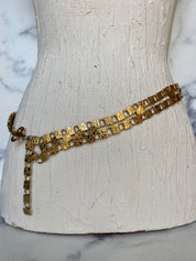 Vintage Zentall gold chain belt