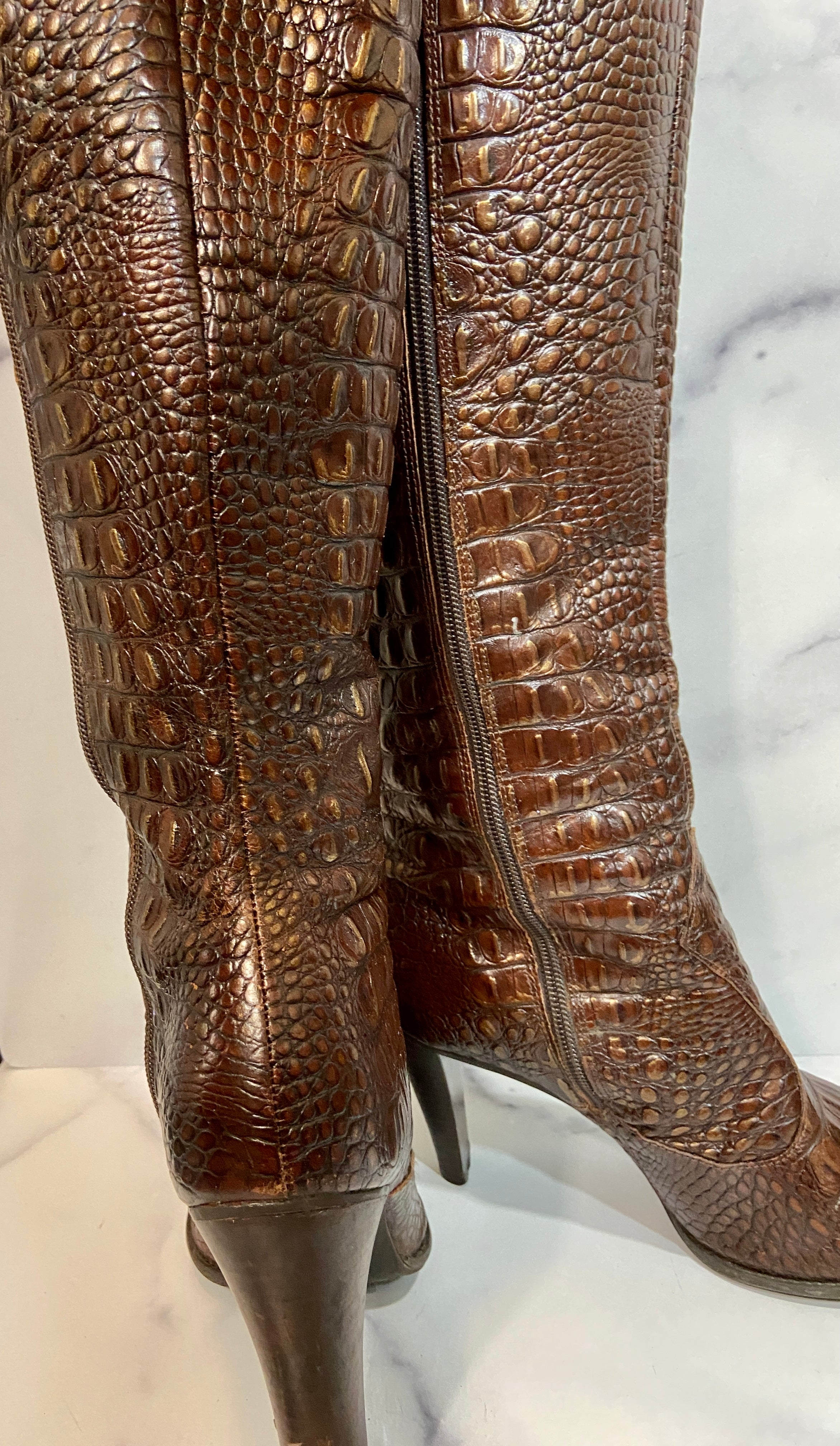 Gianni Bini crocodile boots