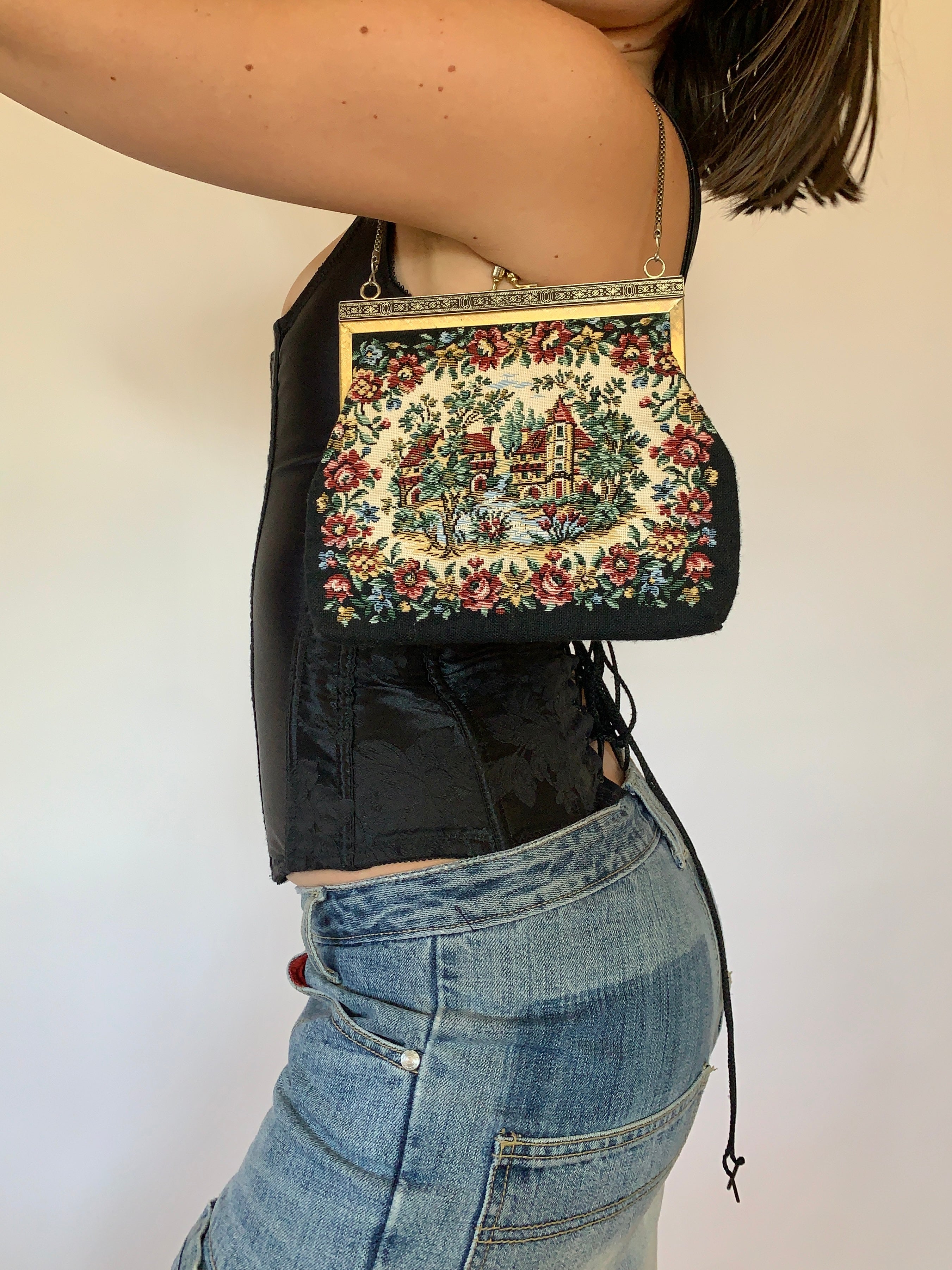 Vintage Embroidered Purse