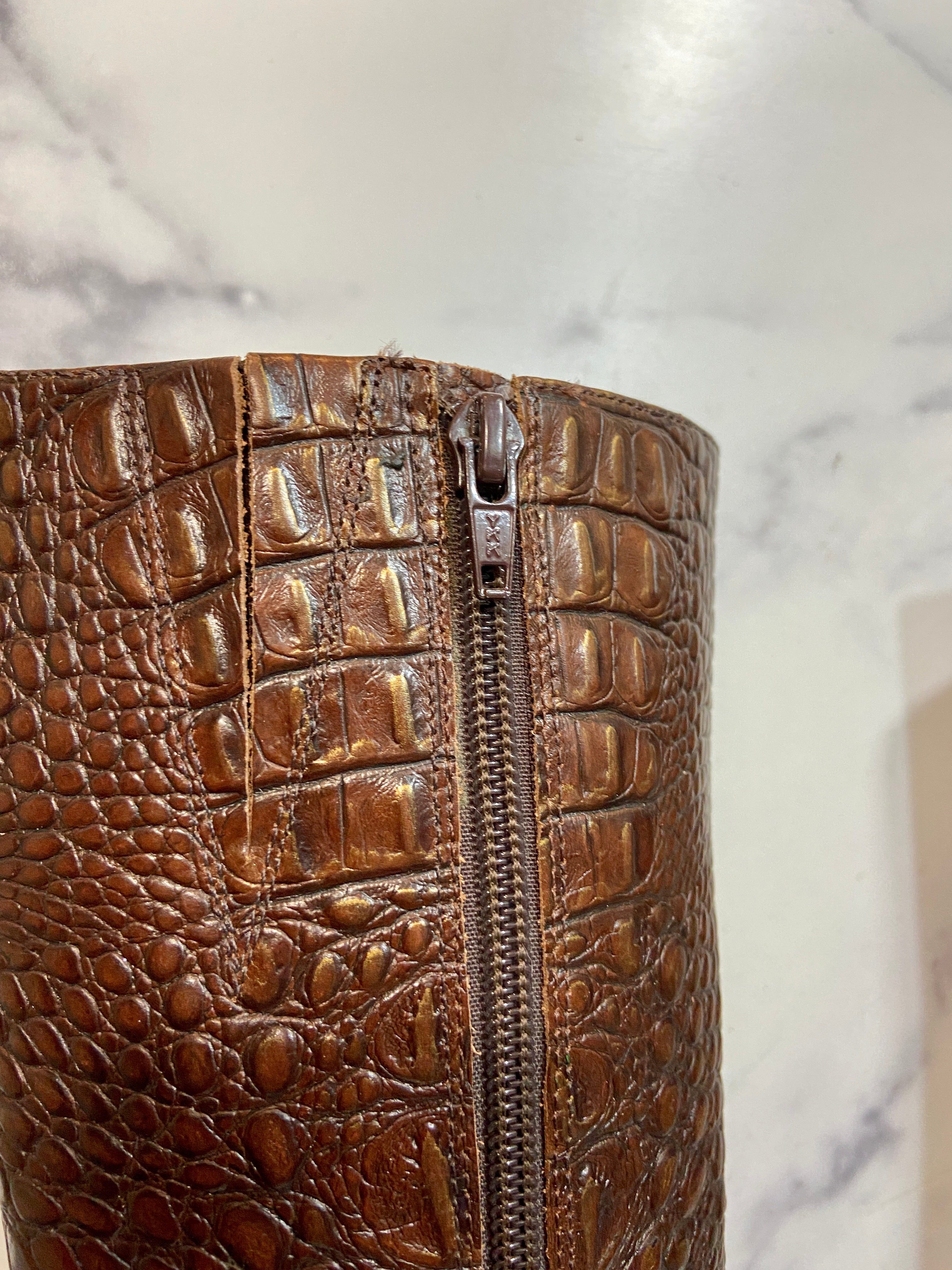 Gianni Bini crocodile boots