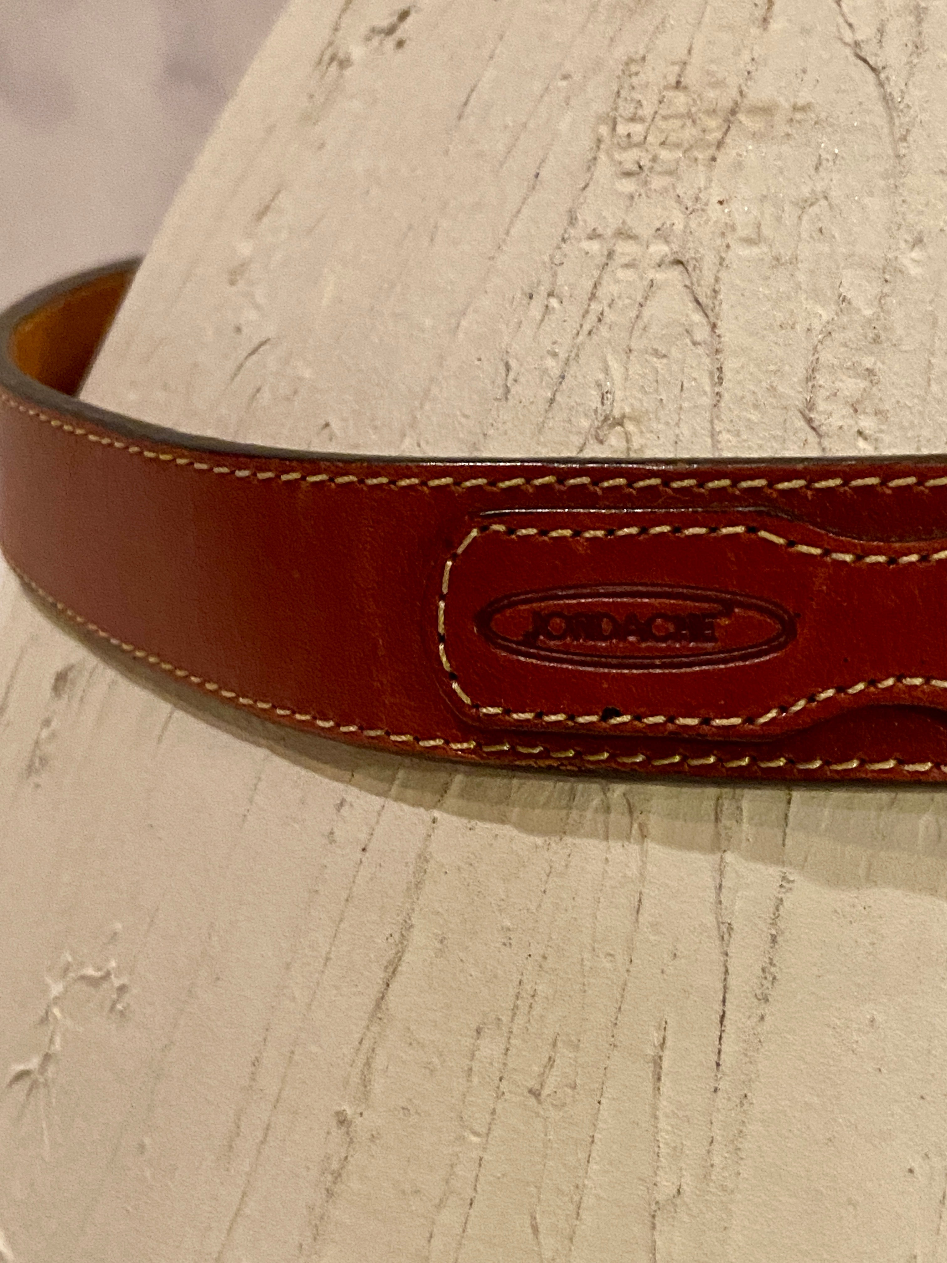 Vintage jordache leather belt