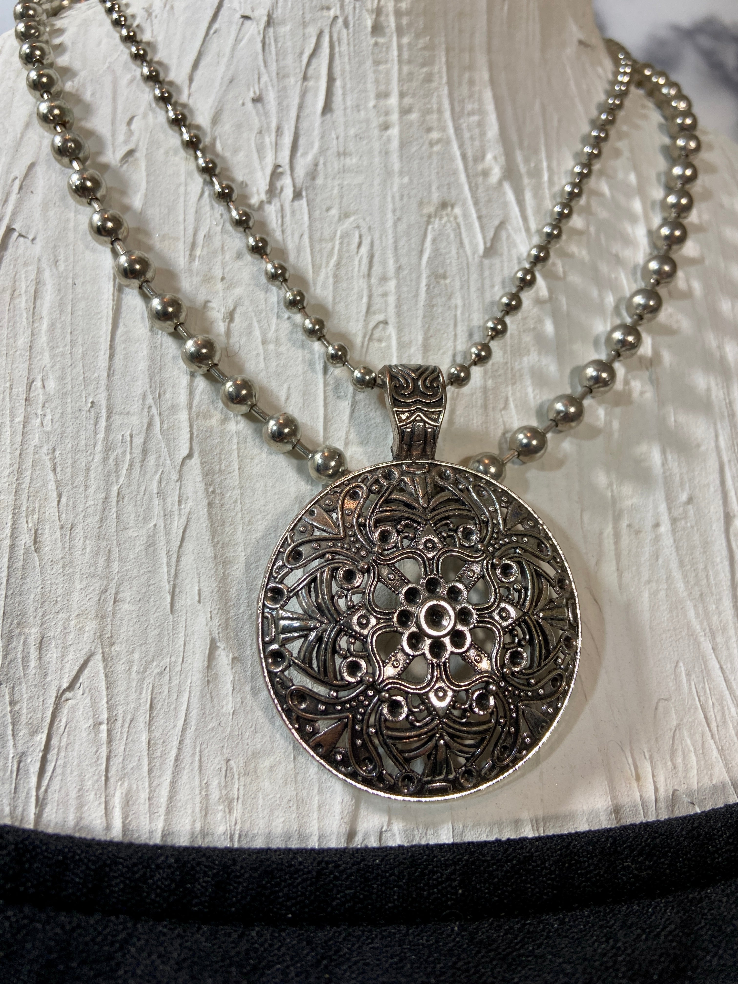 Silver circle in layers