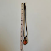 Vintage Glass Pendant Necklace