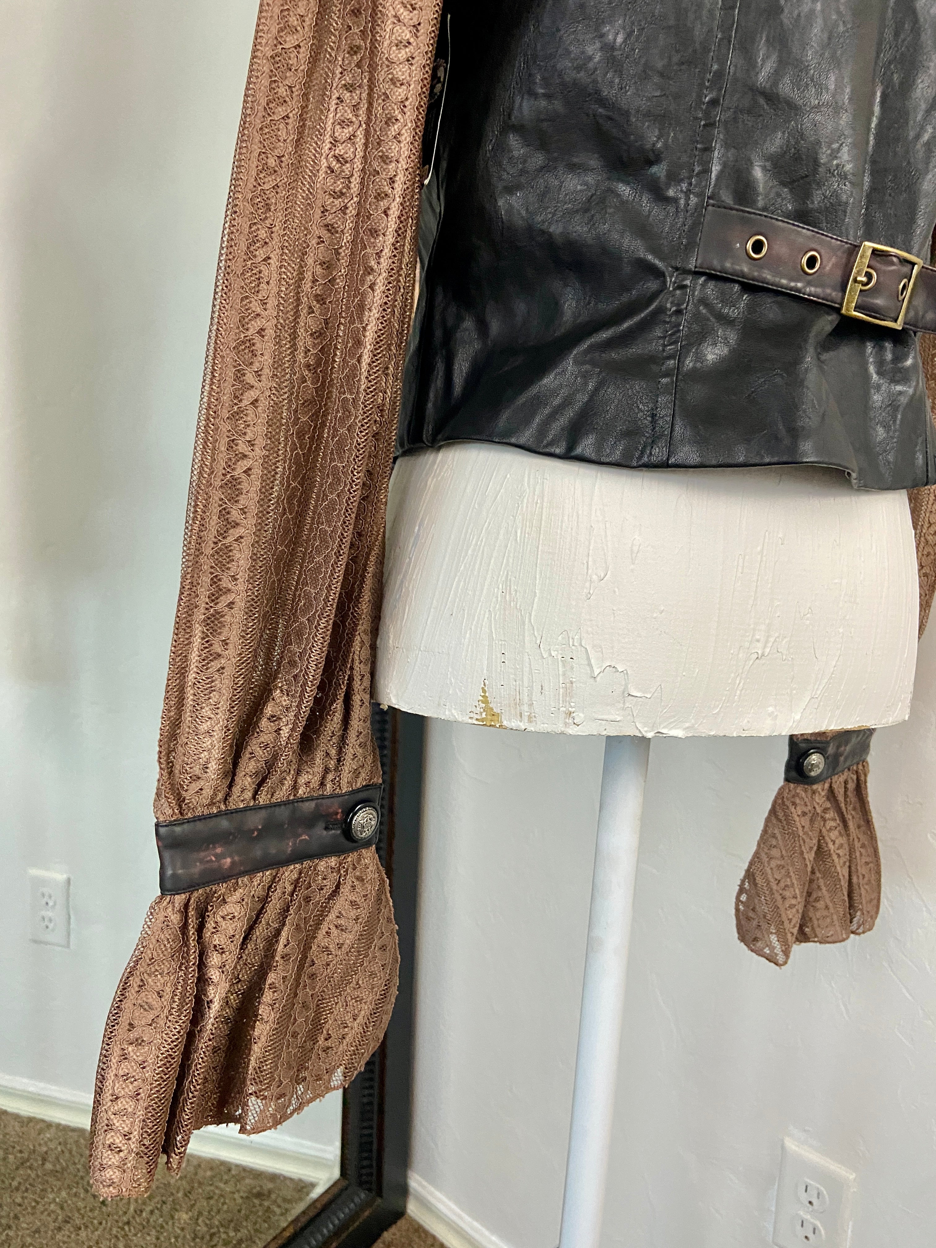 Steampunk spiked jacket