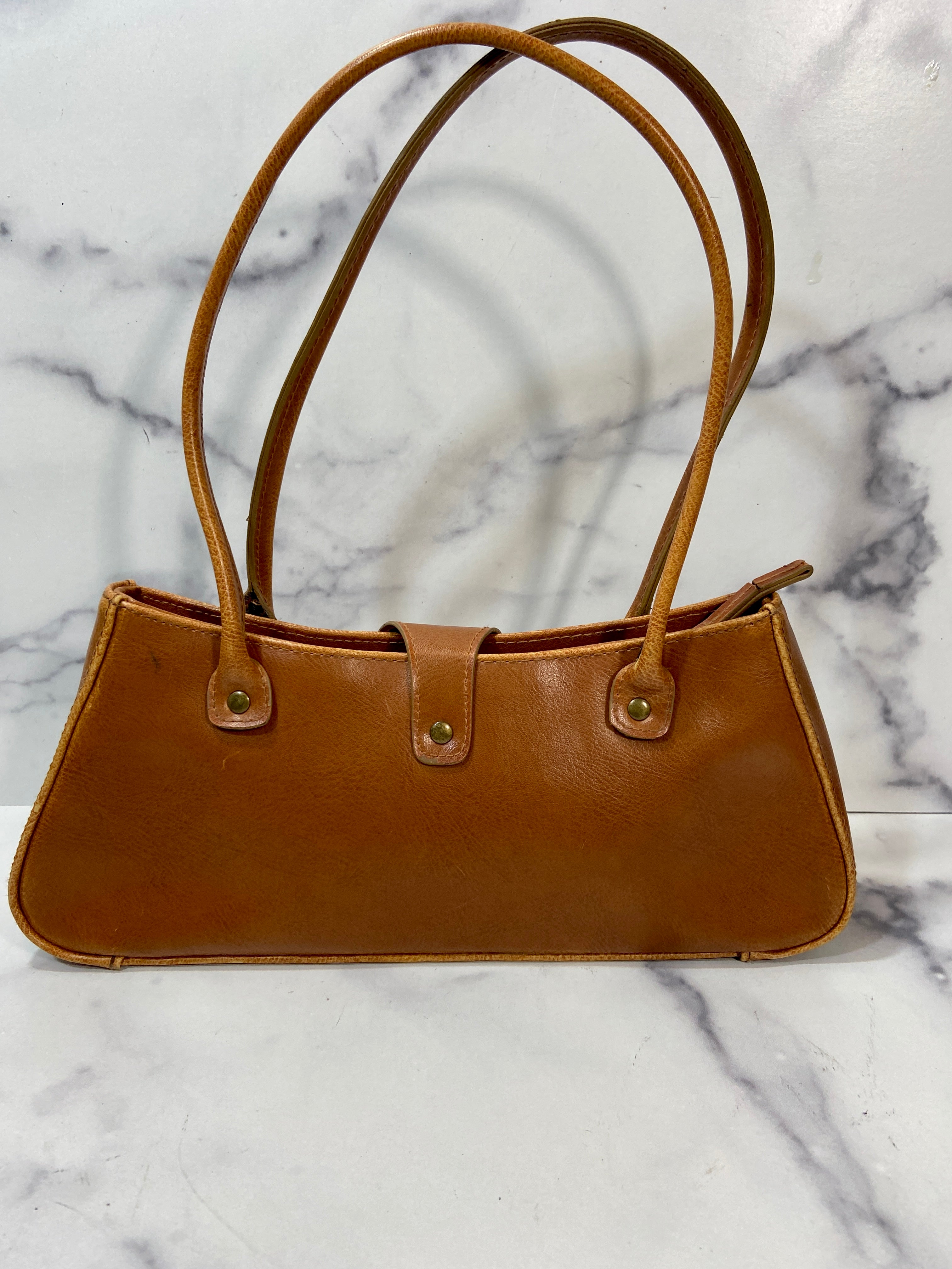 Faux Leather Embroidered Purse