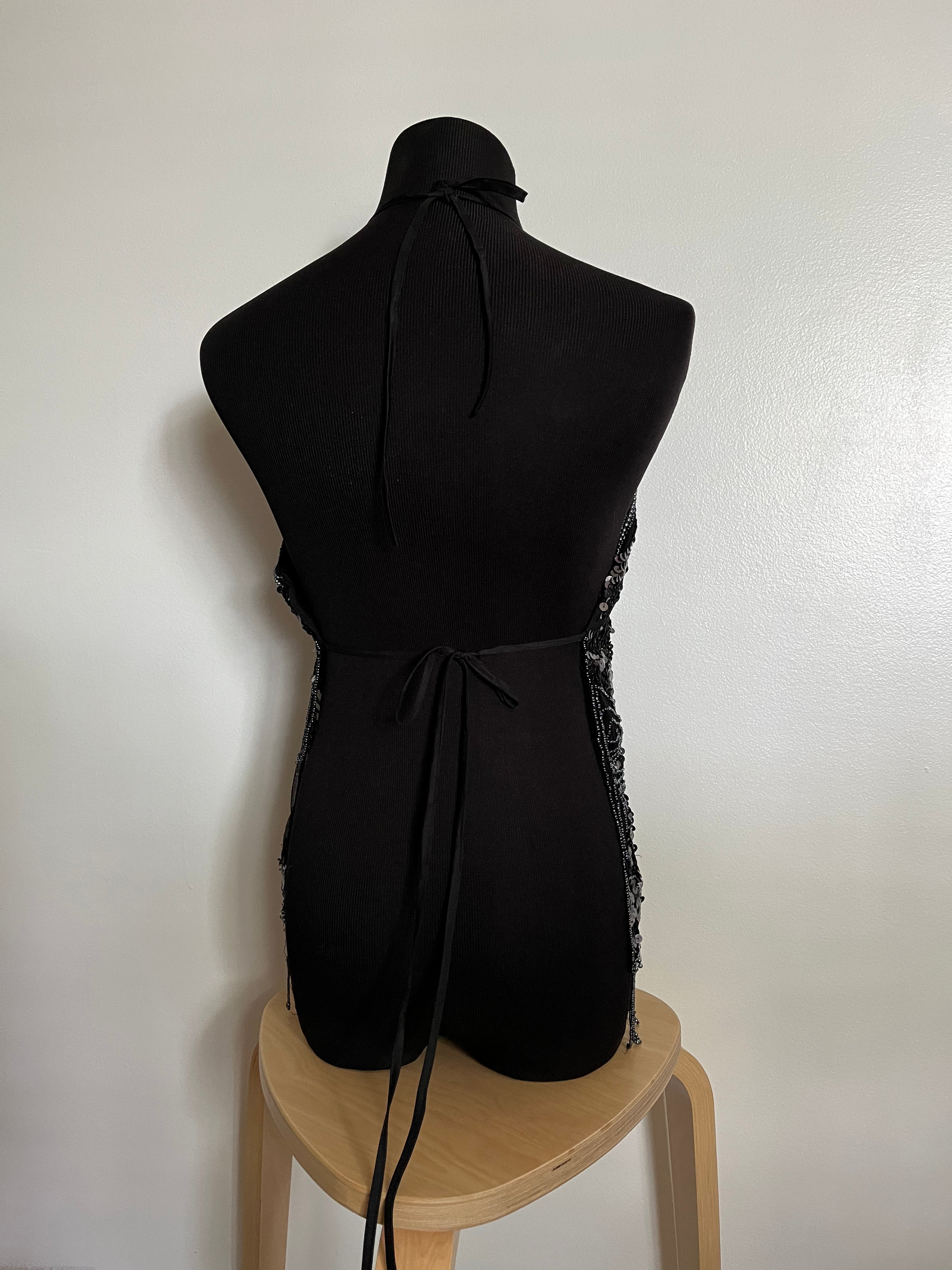 00’s Shakira backless beaded halter