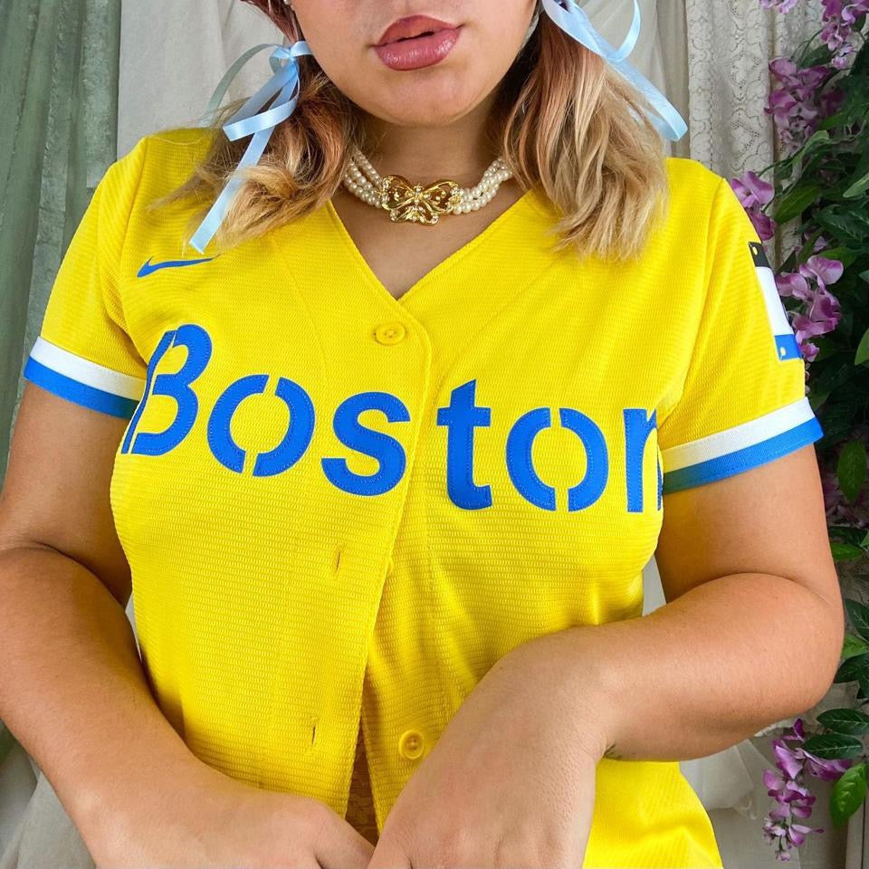 Nike Boston Baseball Jersey Top (Medium)