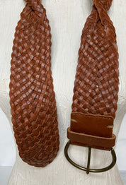 Gap brown braided leather belt