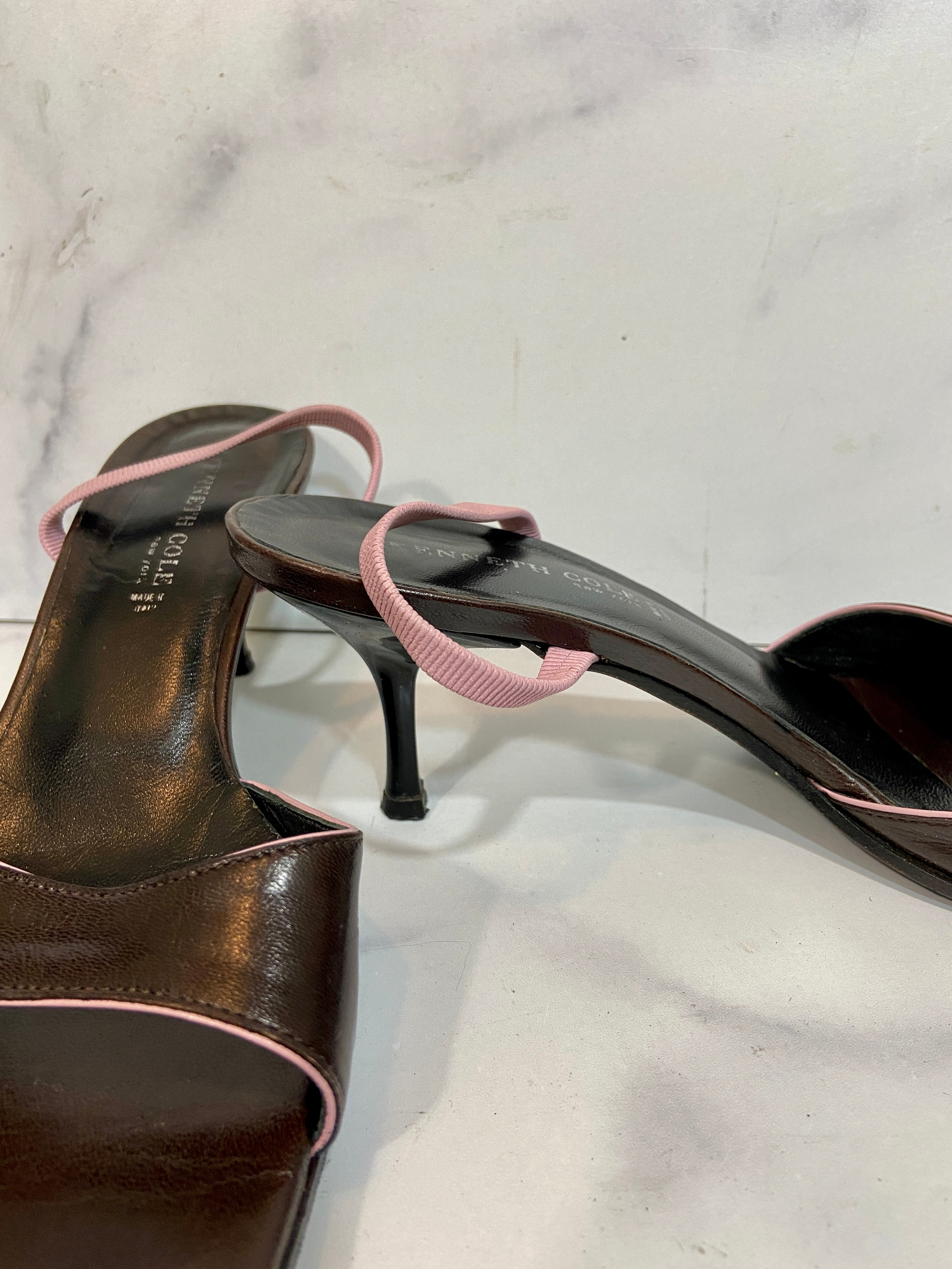 Brown and pink sandals