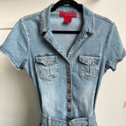 Y2K Belted denim dress (M/L)