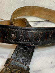 Vintage solid brass belt