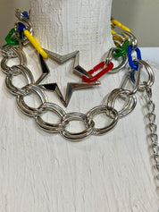 Star belt in colors chain