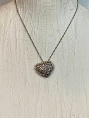 Crystal heart shaped necklace