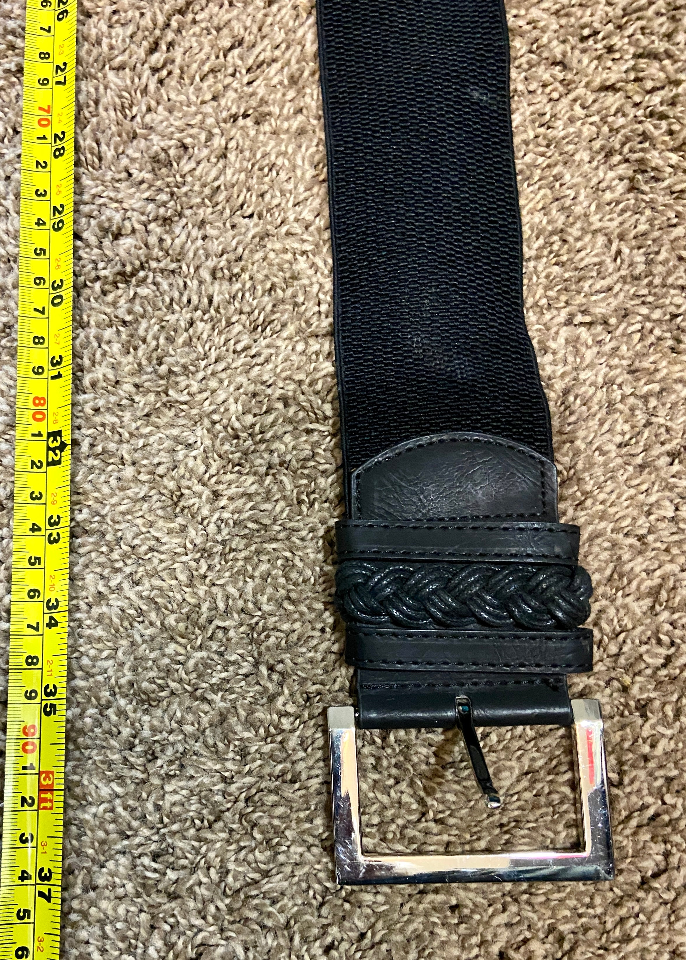 Black Waist Belt Stretch