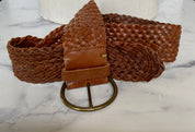 Gap brown braided leather belt