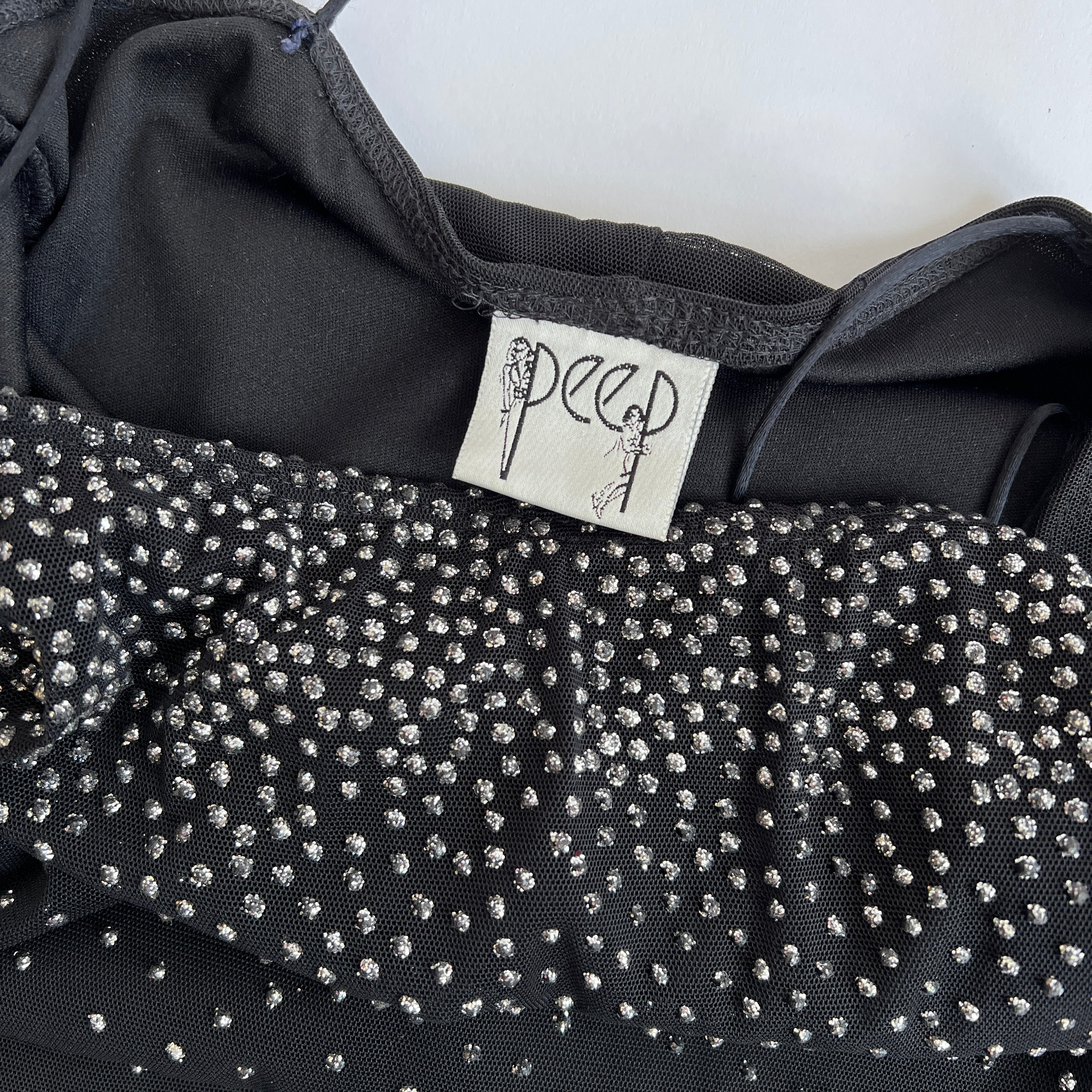 Vintage 90s raining glitter mini dress - M/L