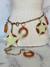 Glow in the dark star girl belt