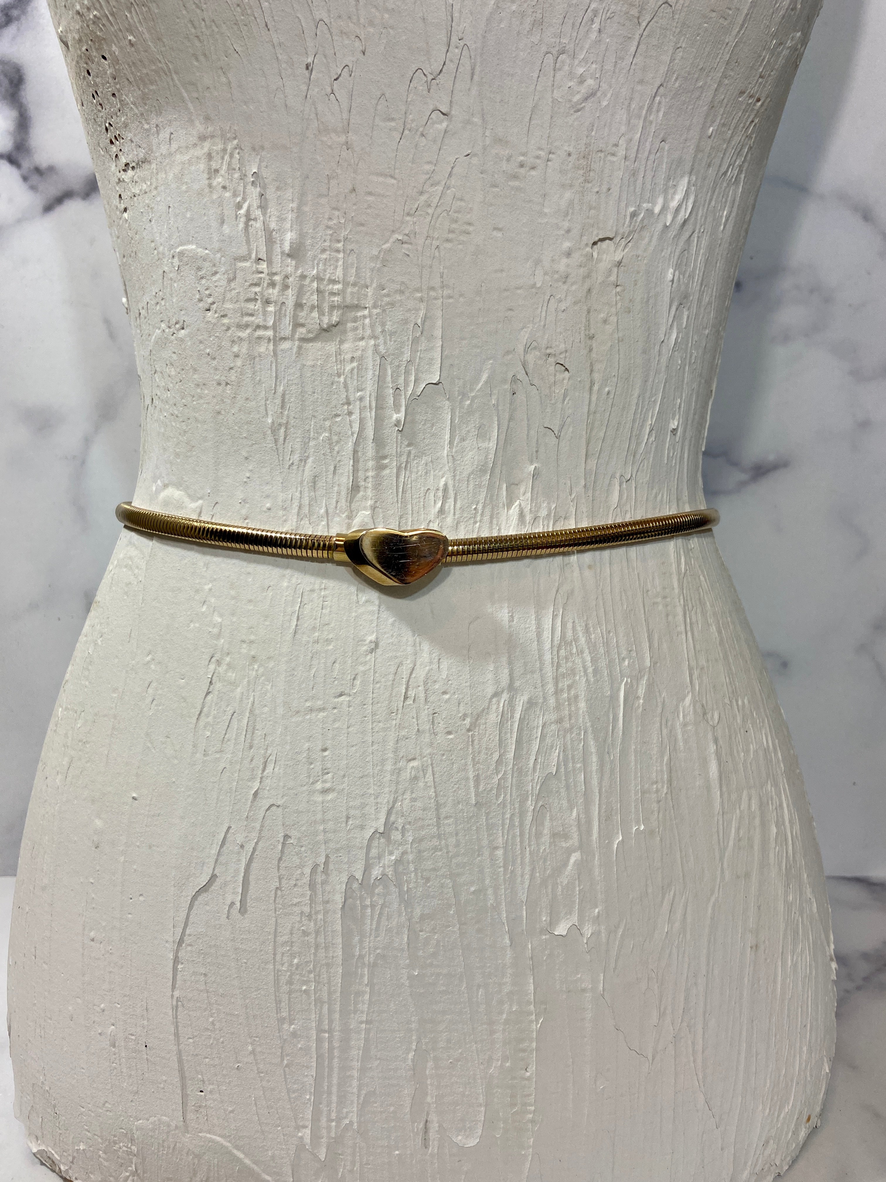 Vintage stretch Expansion heart belt