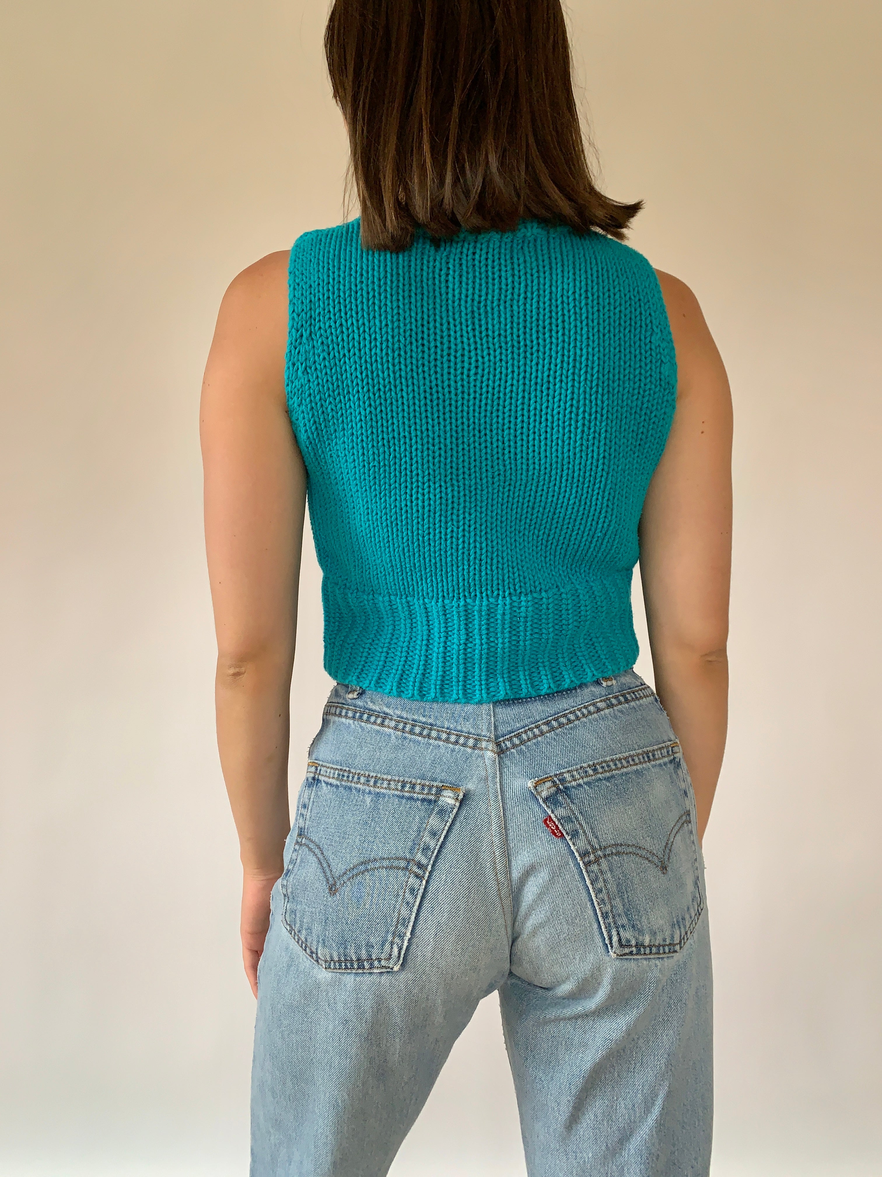 Y2K Aqua Knit (XS)